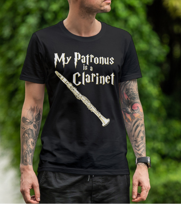 My Patronus Is A Clarinet Harry Fan Clarinet T-Shirt