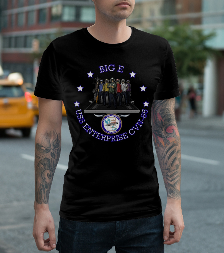 BIG E USS Enterprise CVN-65 T-Shirt