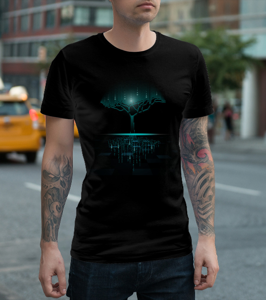 Binary Tree Data Code Matrix Reflections T-Shirt