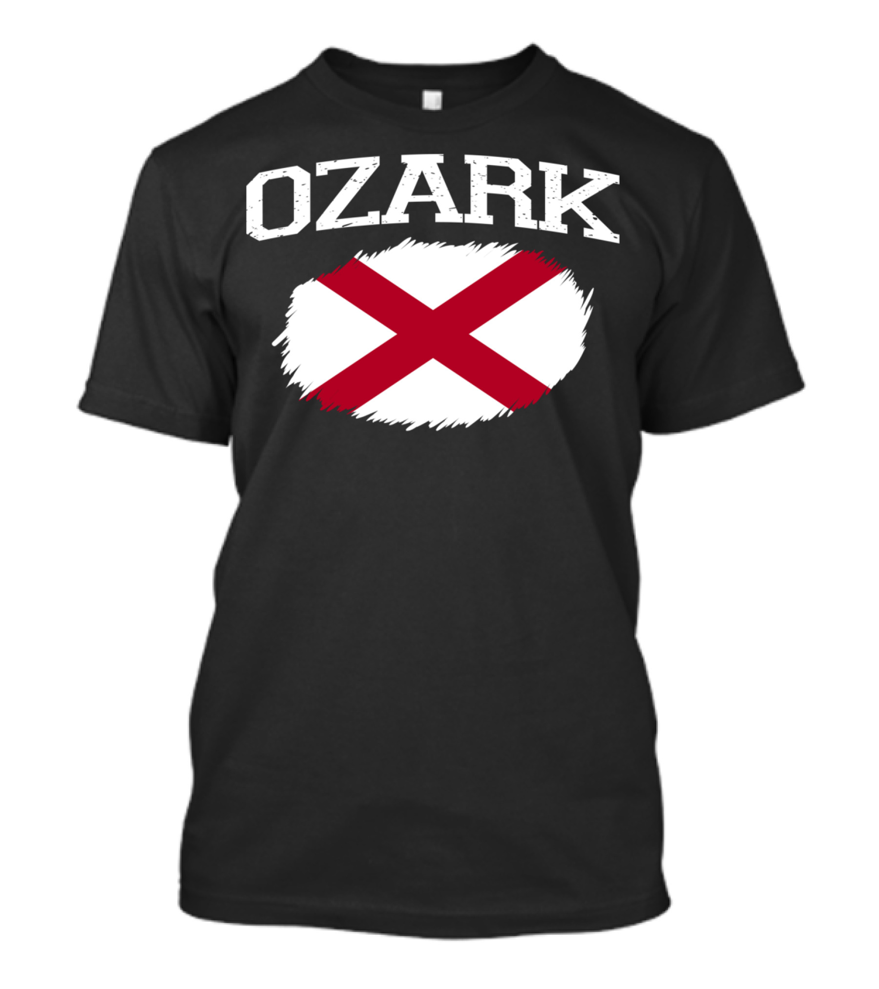 Ozark Alabama Flag Vintage USA Sports T-Shirt