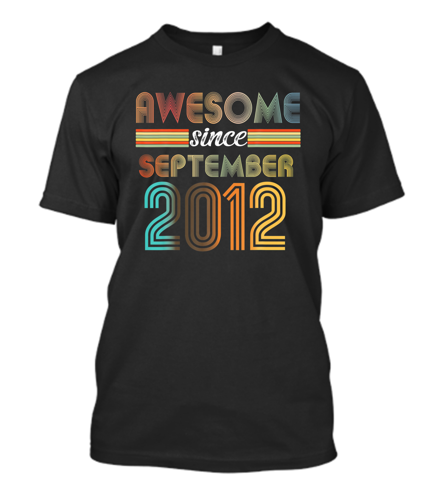 Awesome Since September 2012 10 Year Old Birthday T-Shirt