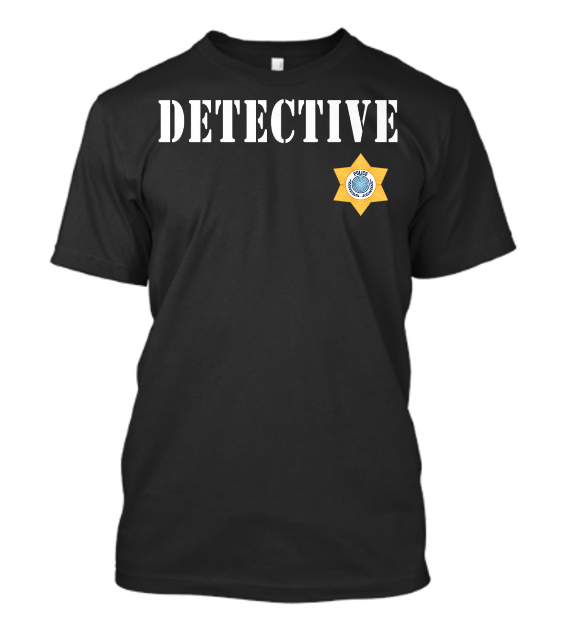 Detective Costume Police Badge Halloween T-Shirt