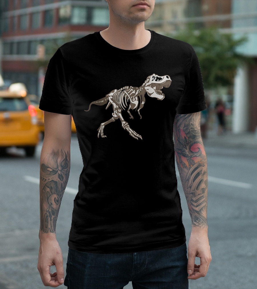 Easy Halloween Dinosaur Skeleton T-Rex T-Shirt