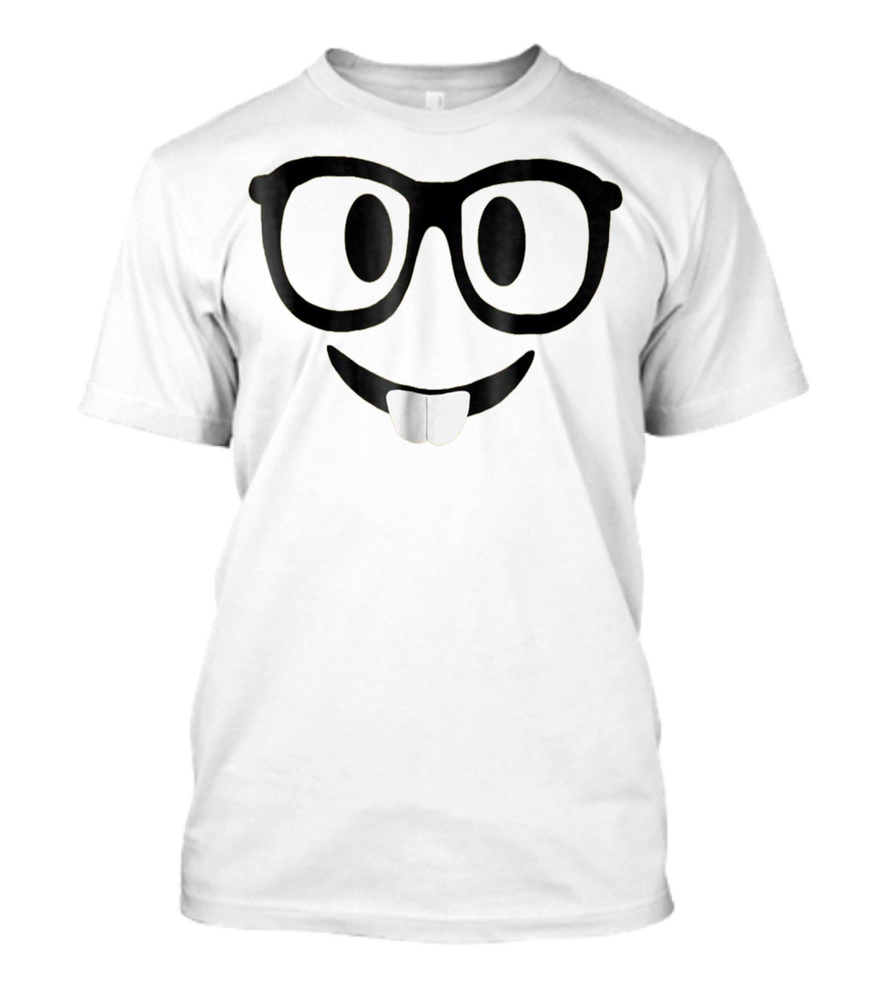 Emoji Halloween Family Friends Glasses Smile T-Shirt