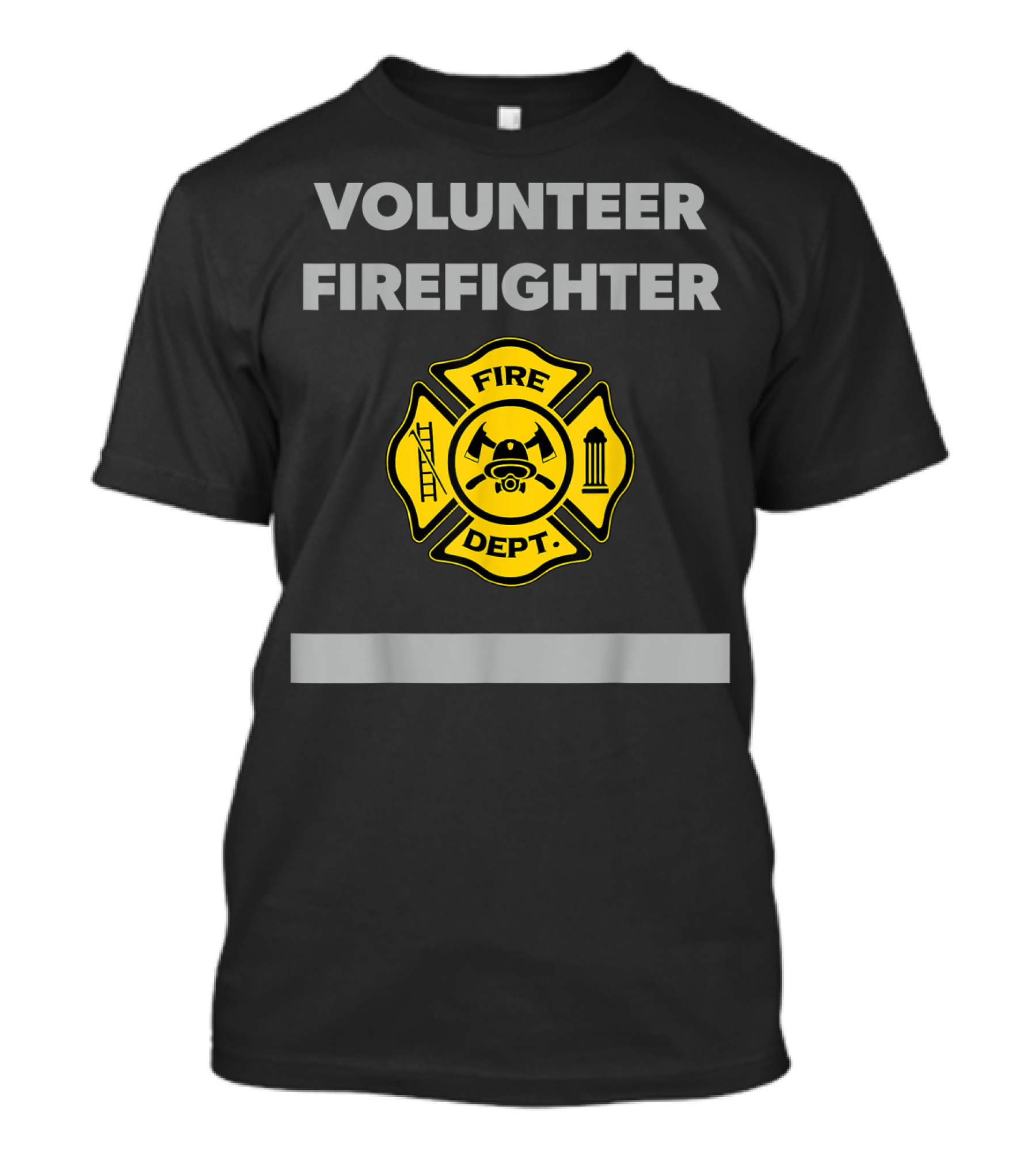 Volunteer Firefighter Fire Dept Badge T-Shirt