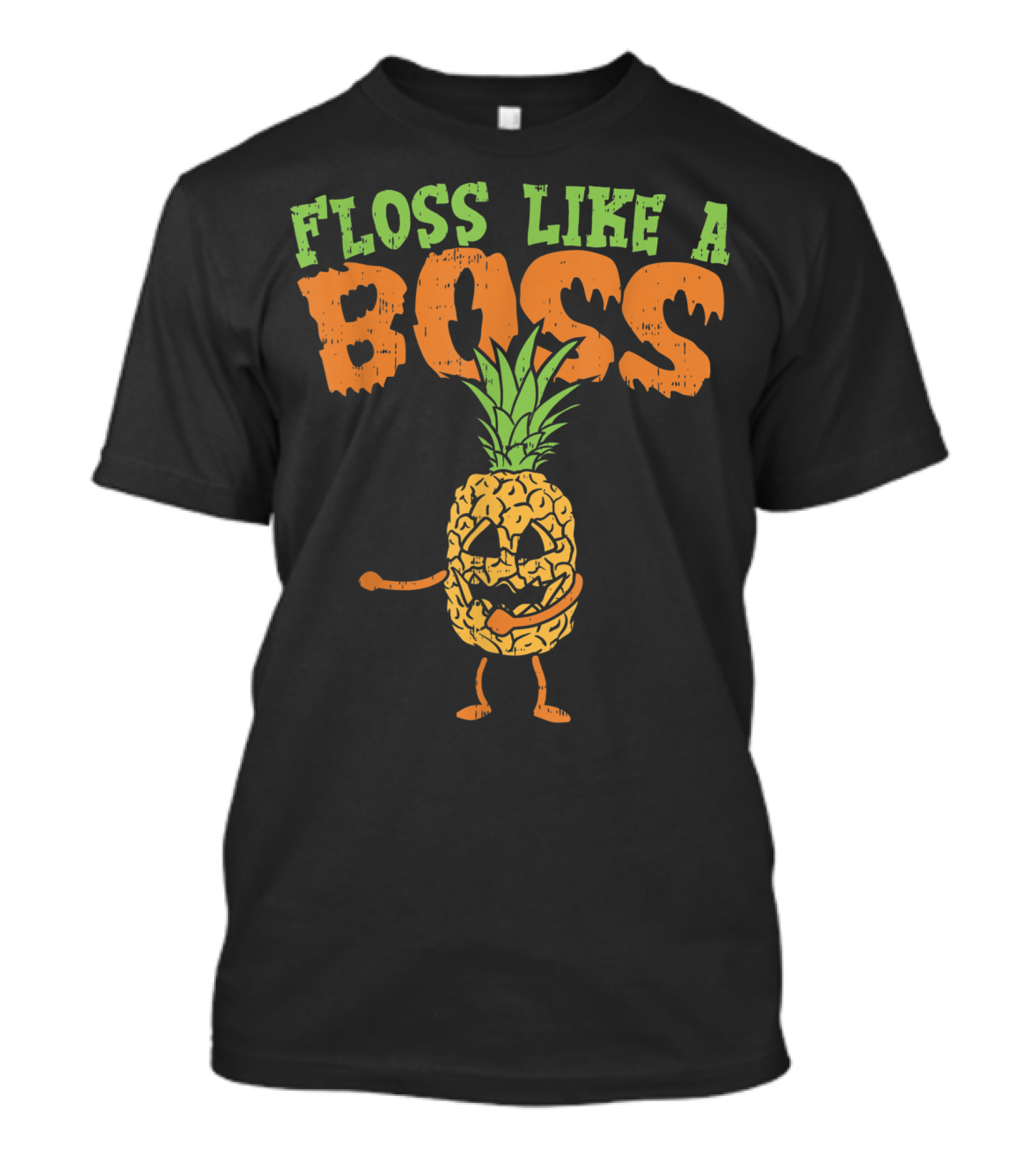 Floss Like A Boss Pineapple Jack O Lantern T-Shirt