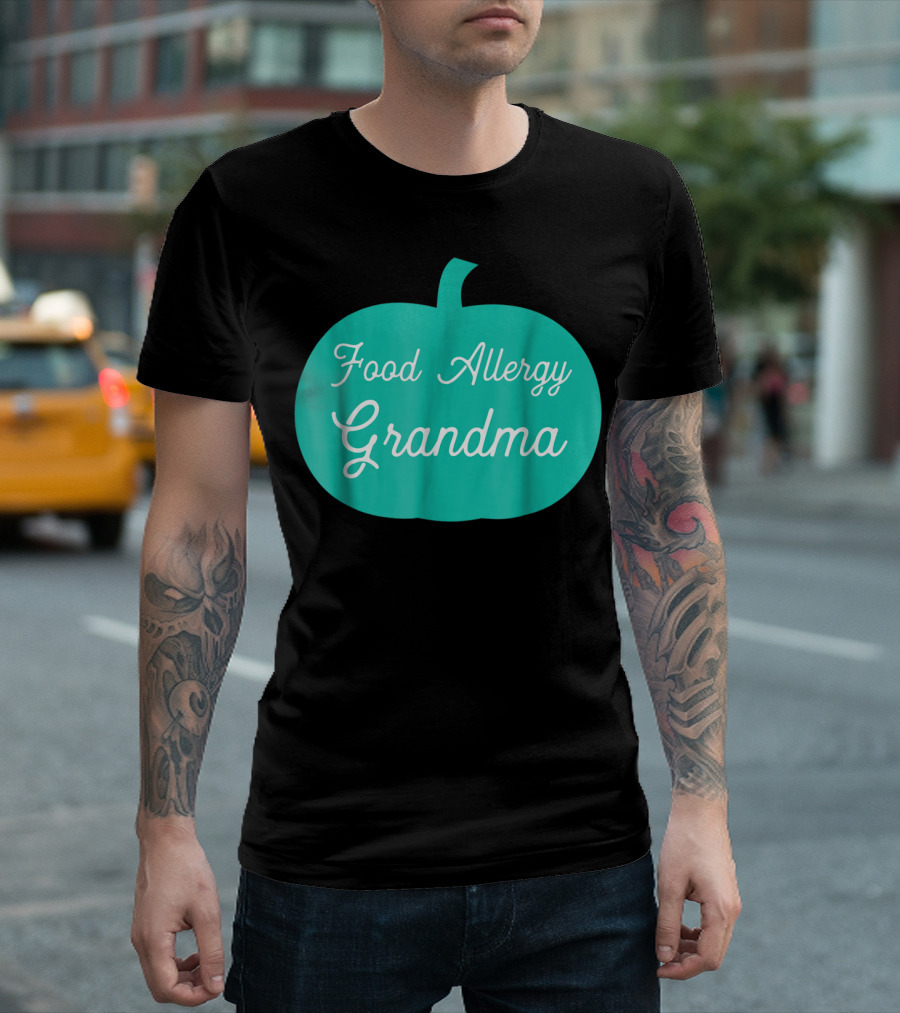Food Allergy Awareness Teal Pumpkin Grandma T-Shirt
