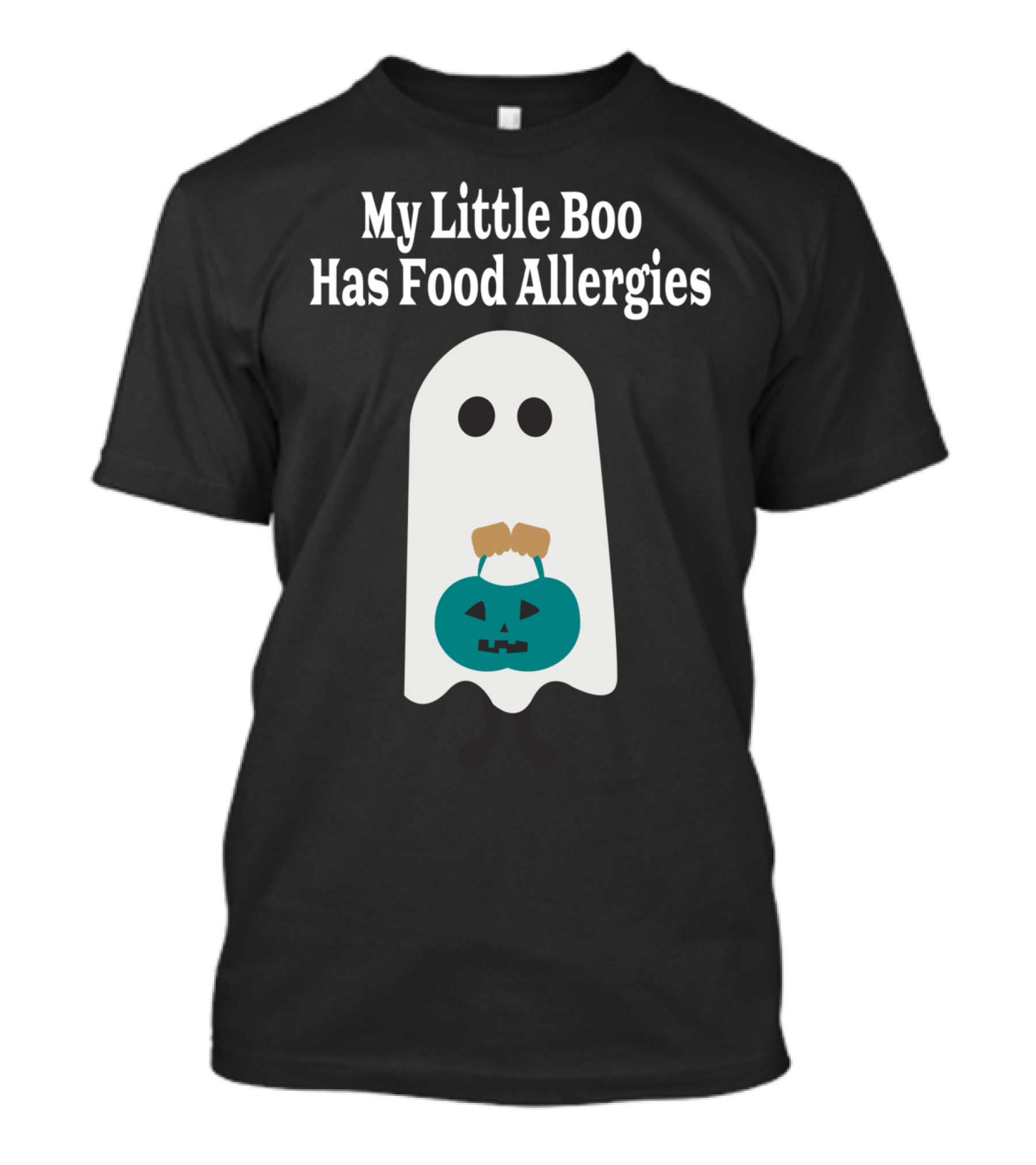 My Little Boo Has Food Allergies Teal Pumpkin T-Shirt