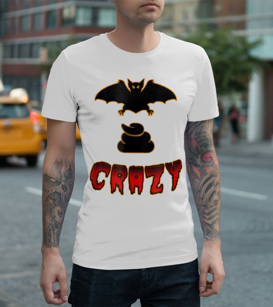 Crazy Bat Poop Emoji T-Shirt
