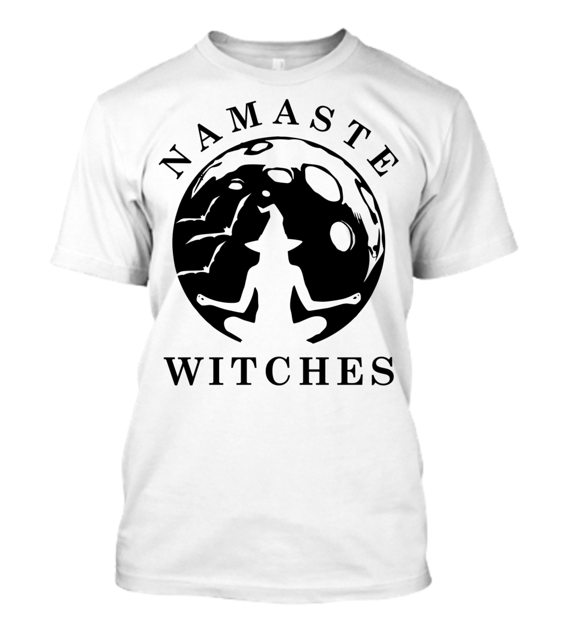 Namaste Witches Funny Halloween Witch Yoga T-Shirt