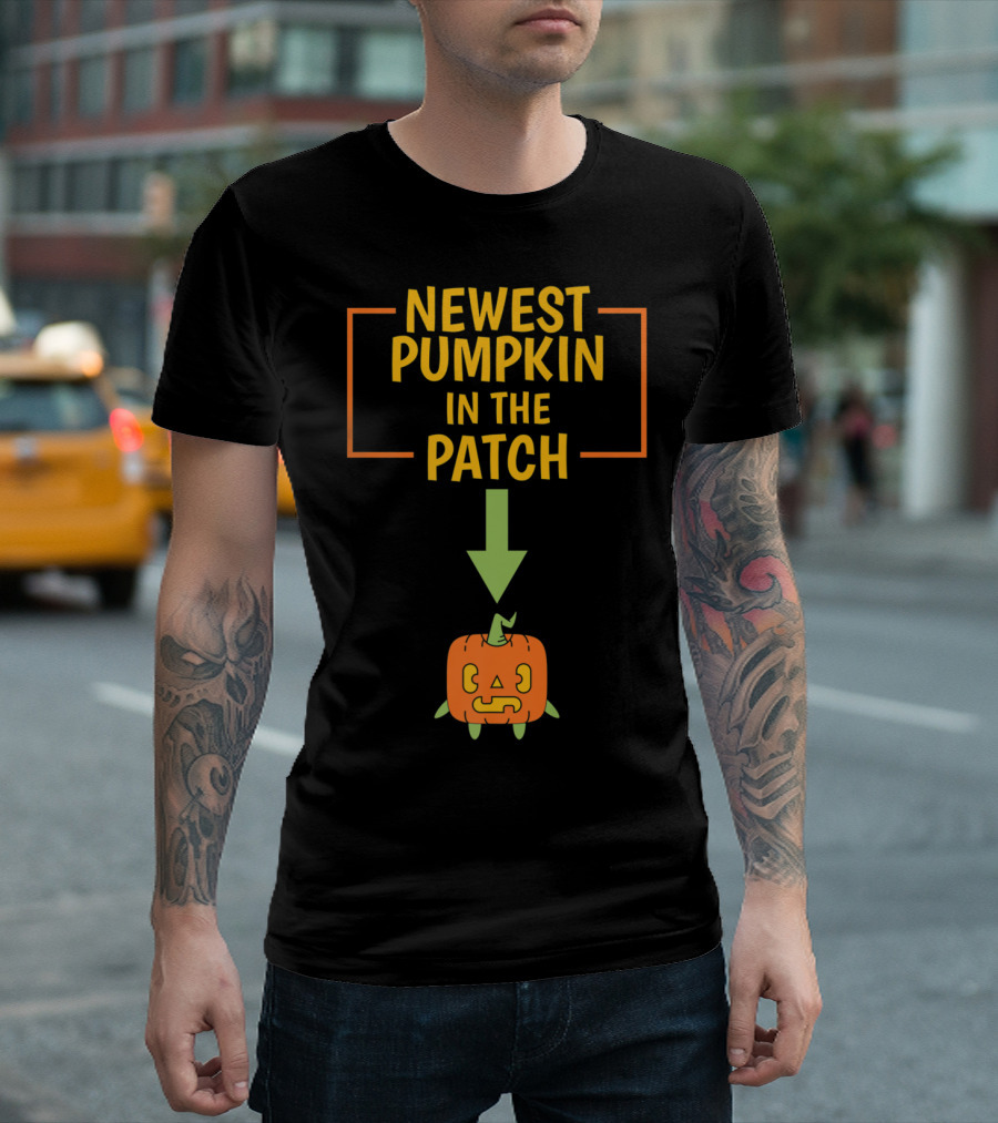 Newest Pumpkin in the Patch Halloween Pregnancy Announcement T-Shirt
