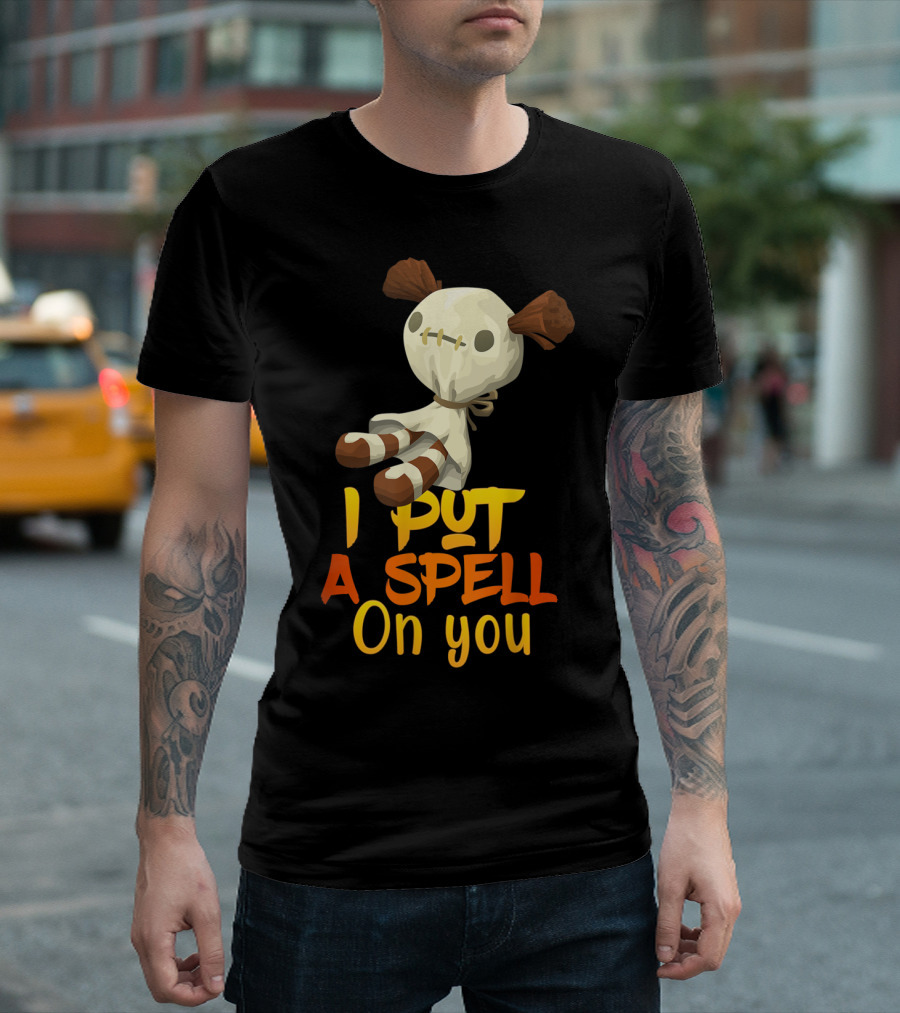 Funny Voodoo Doll I Put A Spell On You Cute Halloween T-Shirt