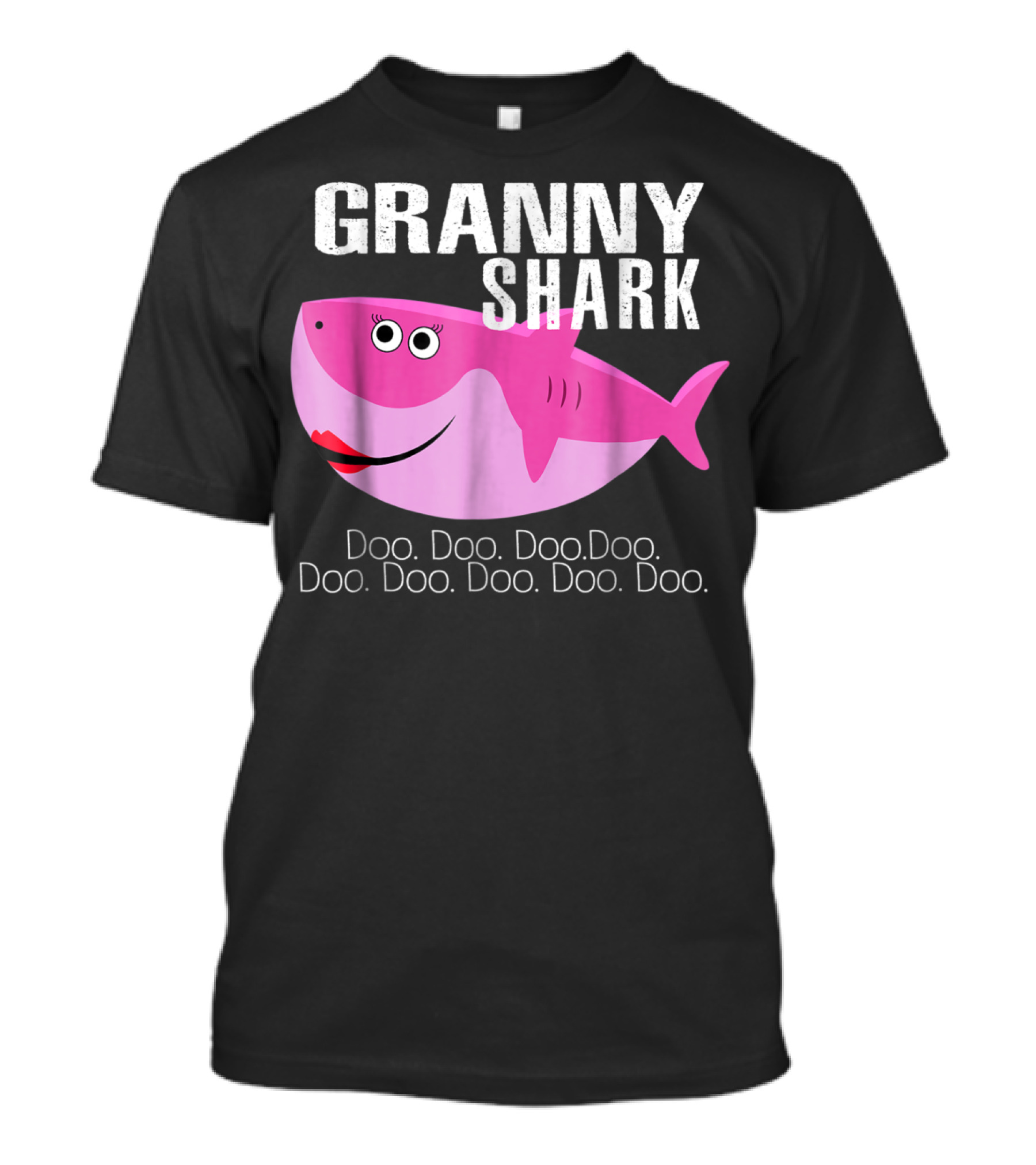 Granny Shark Doo Doo Doo Doo Pink Shark T-Shirt