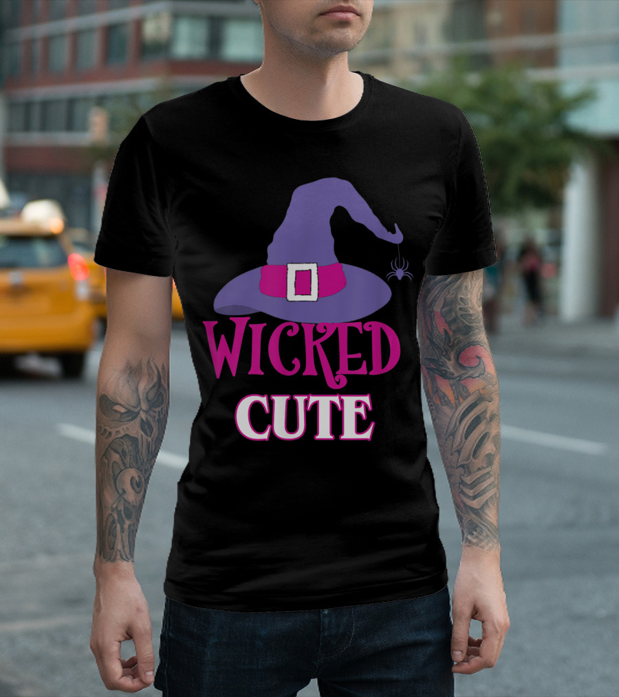 Wicked Cute Halloween Hat with Spider T-Shirt