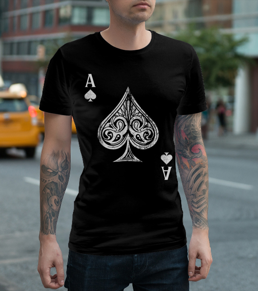 Halloween Ace Of Spades Card T-Shirt
