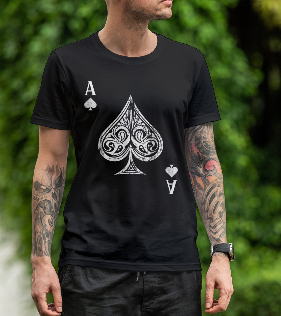Halloween Ace Of Spades Card T-Shirt