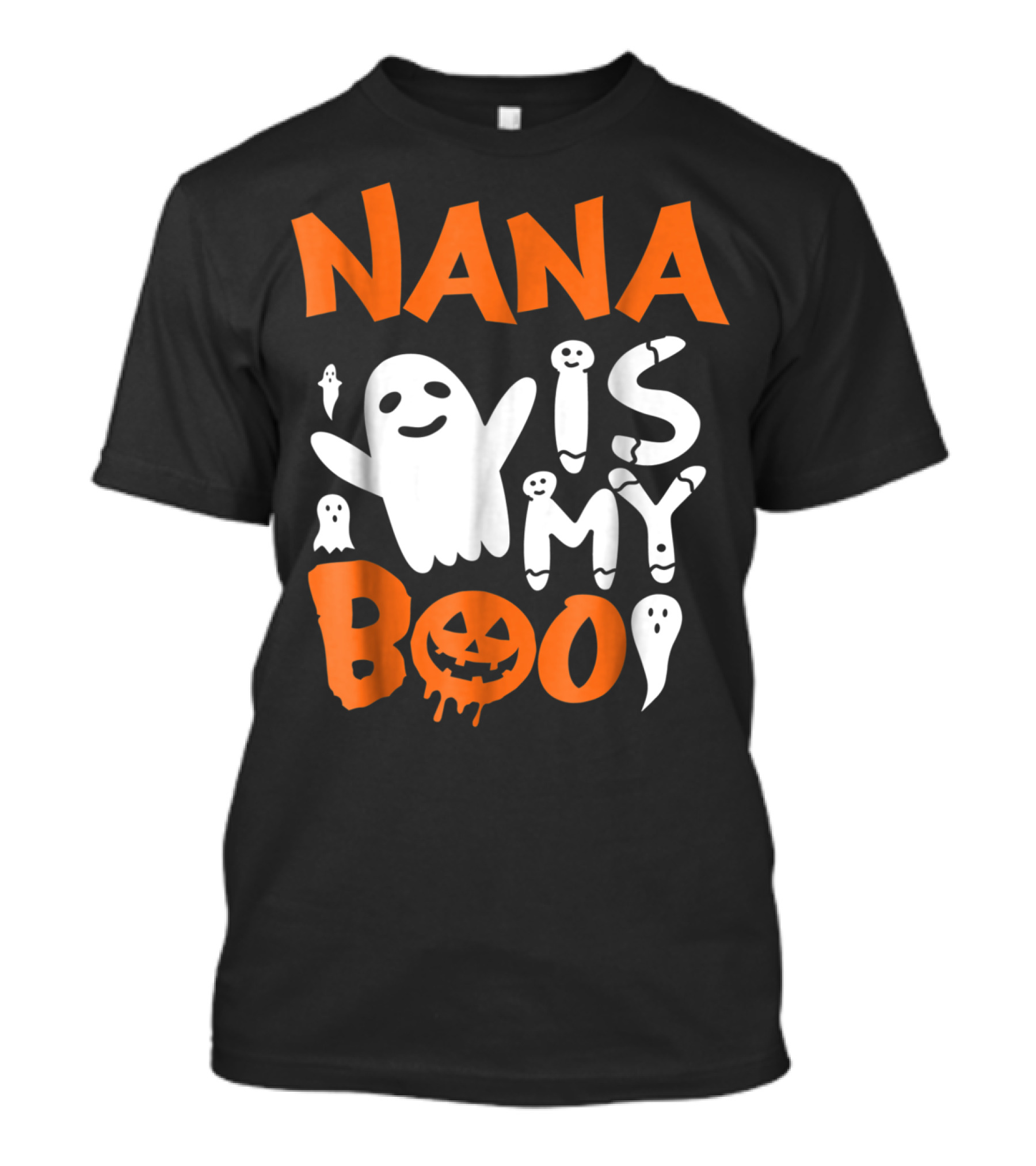 Nana Is My Boo Halloween Cute Kids Pumpkin Ghosts T-Shirt