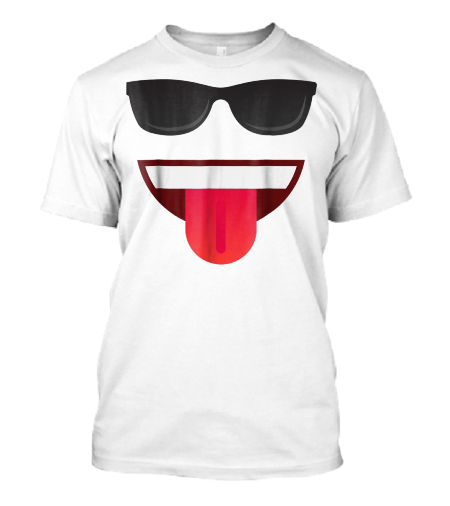 Halloween Emojis Emoticon Smile With Sunglasses And Tongue Out T-Shirt