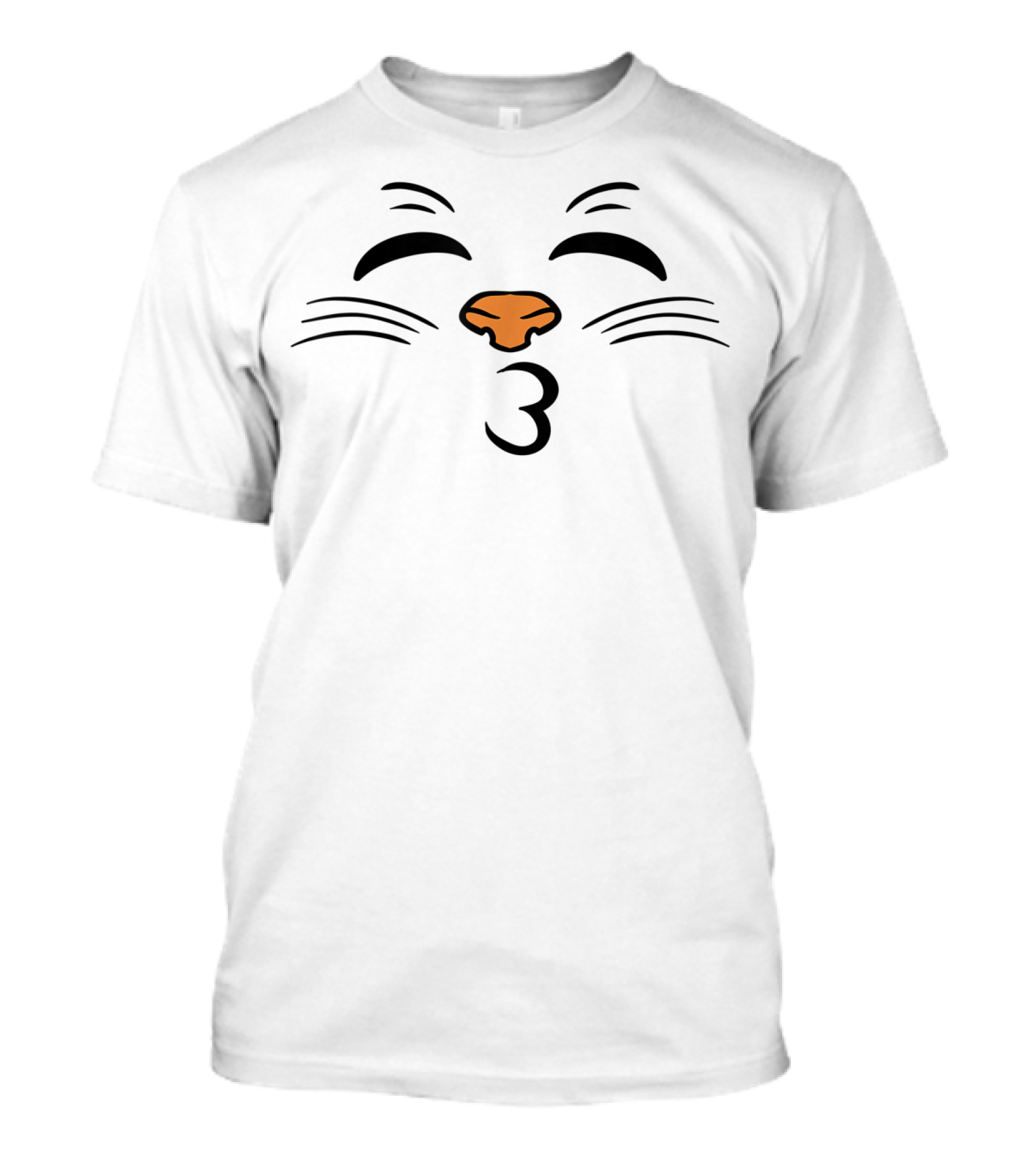 Halloween Cat Emoji Kissing Face With Closed Eyes T-Shirt