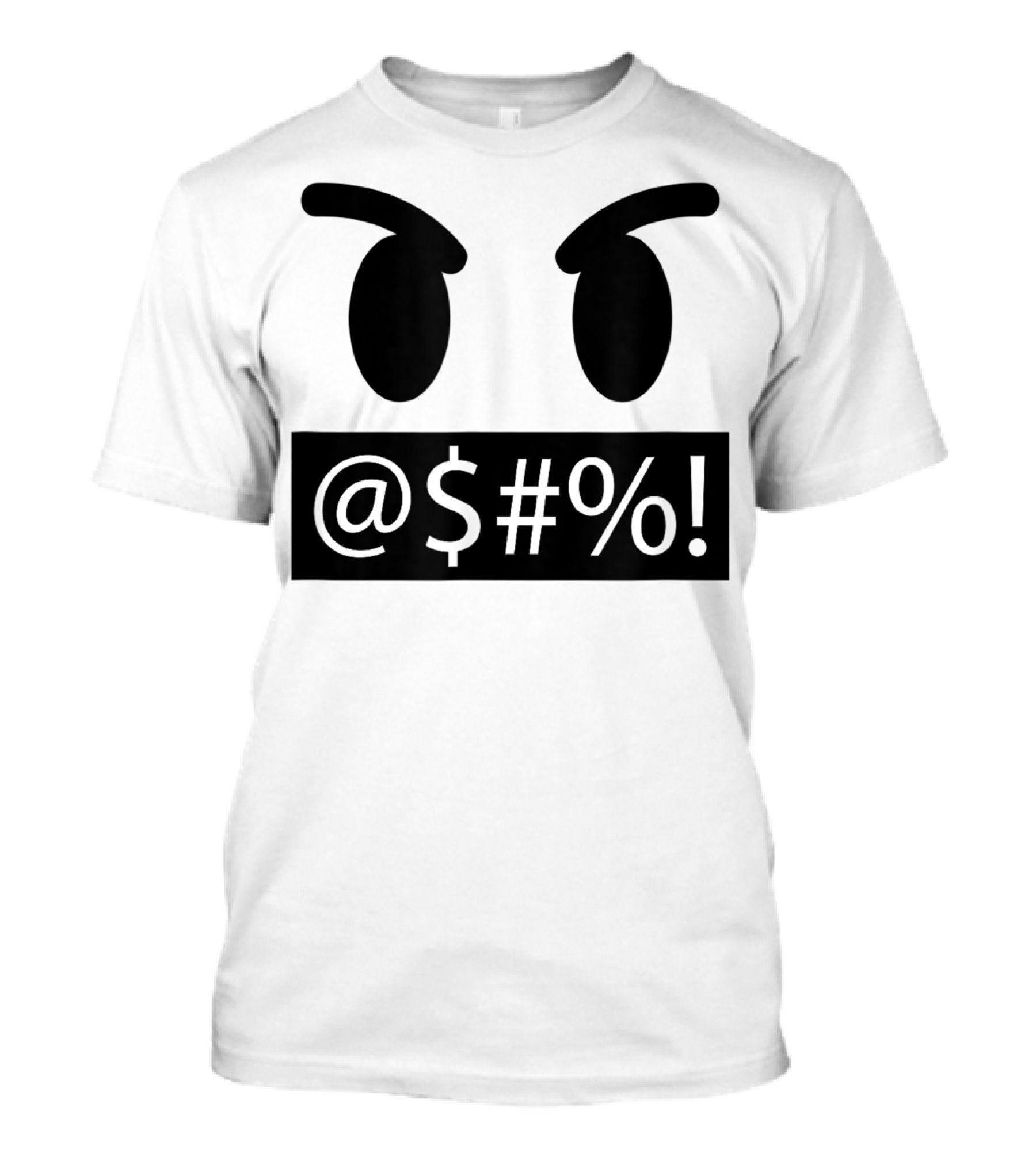 Halloween Emojis Cursing Face Serious Swearing Symbols T-Shirt