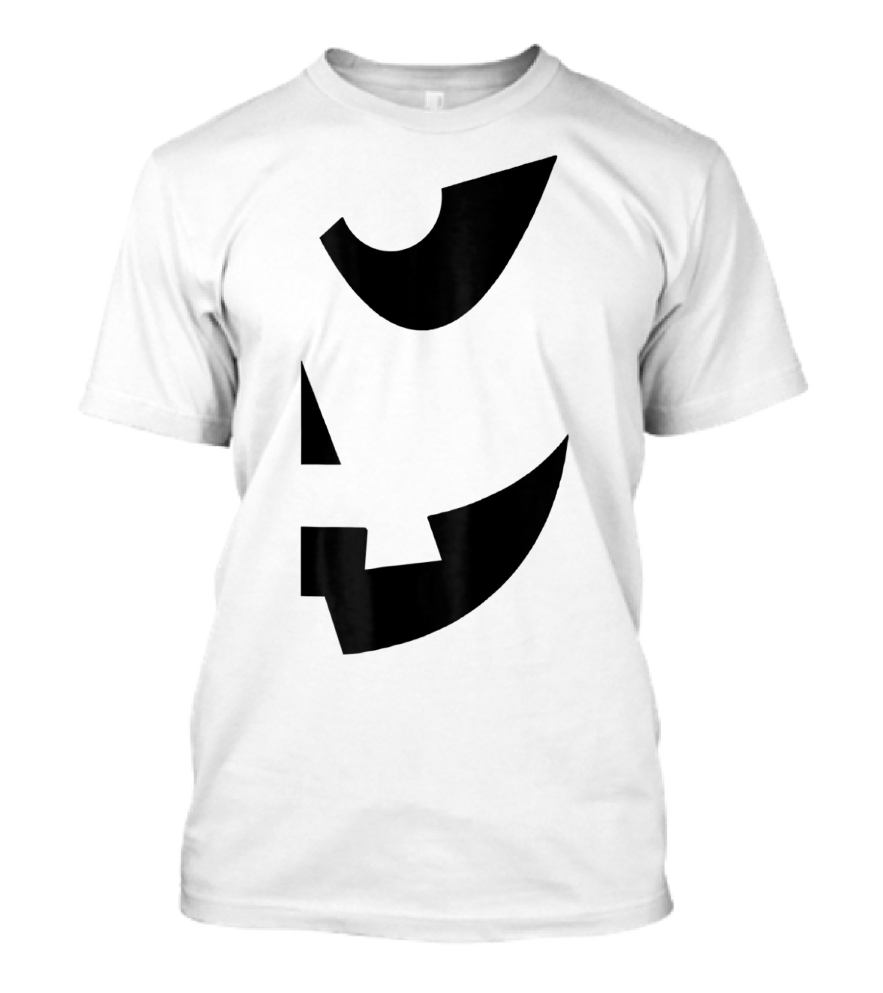 Halloween Jackolantern Pumpkin Face Right Side Outline T-Shirt
