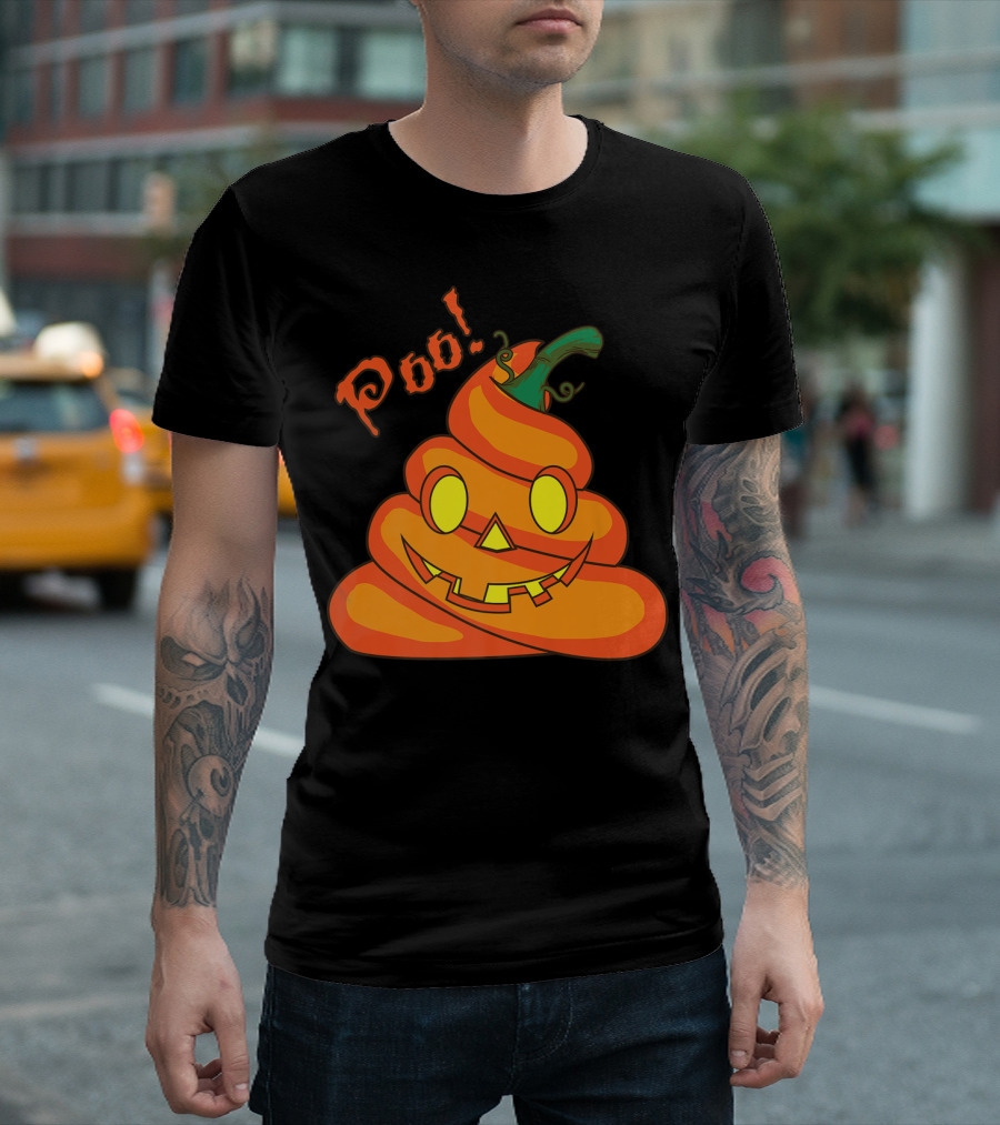 Halloween Pumpkin Poop Emoji Poo T-Shirt