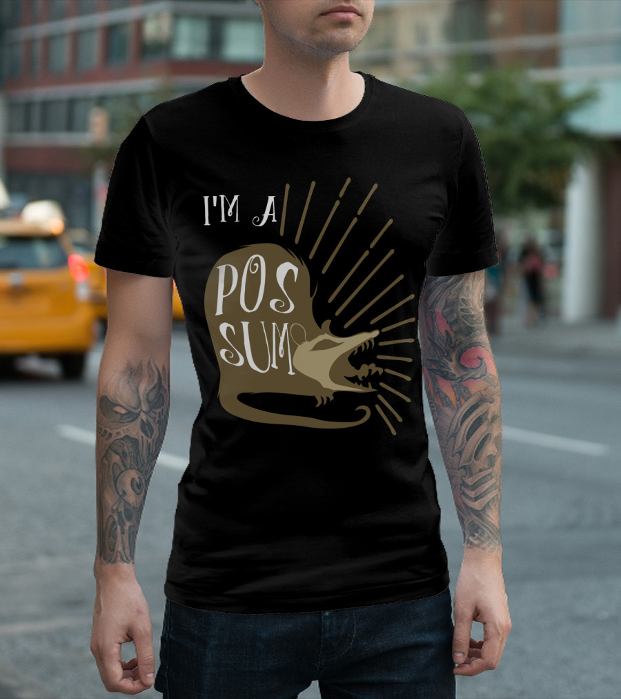 I'm a Possum Halloween Costume Funny Girls T-Shirt
