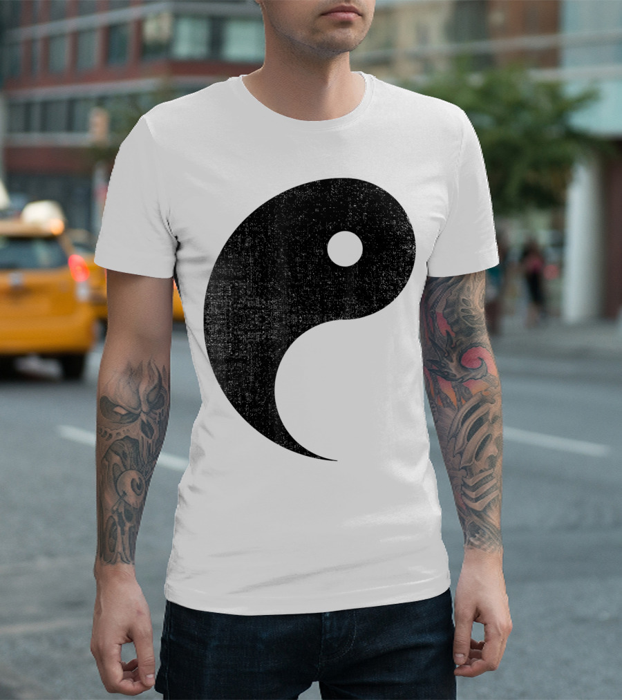 Halloween Yin Yang Symbol Matching Couples T-Shirt