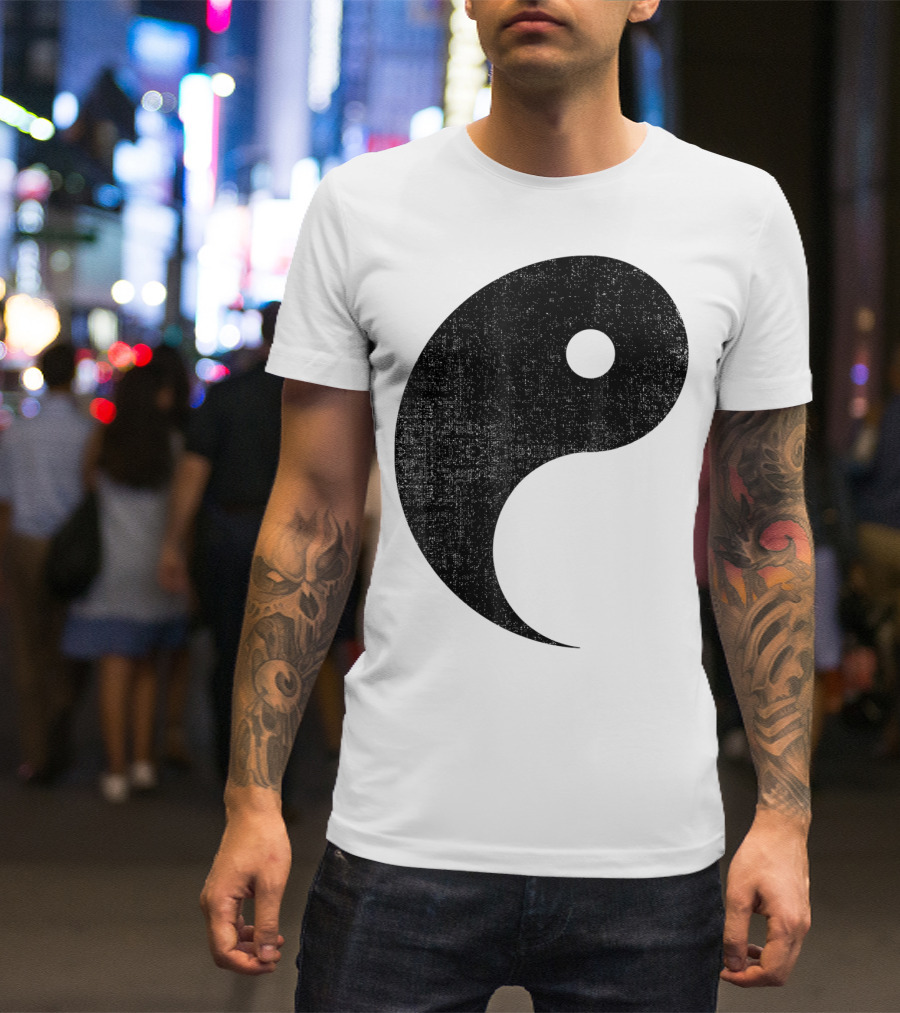 Halloween Yin Yang Symbol Matching Couples T-Shirt