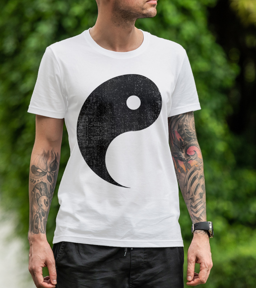 Halloween Yin Yang Symbol Matching Couples T-Shirt