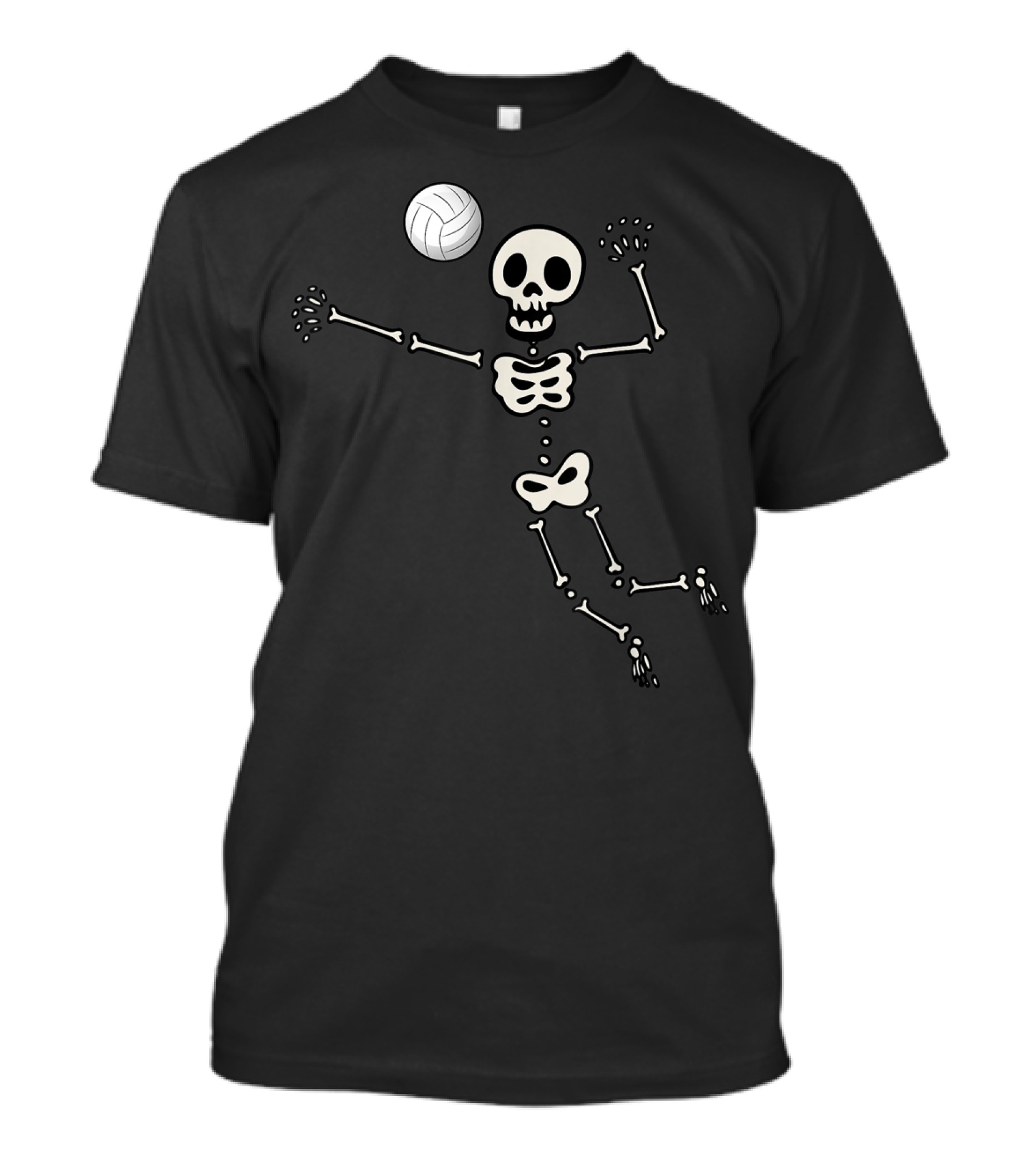 Volleyball Skeleton Halloween Team Sport Group T-Shirt