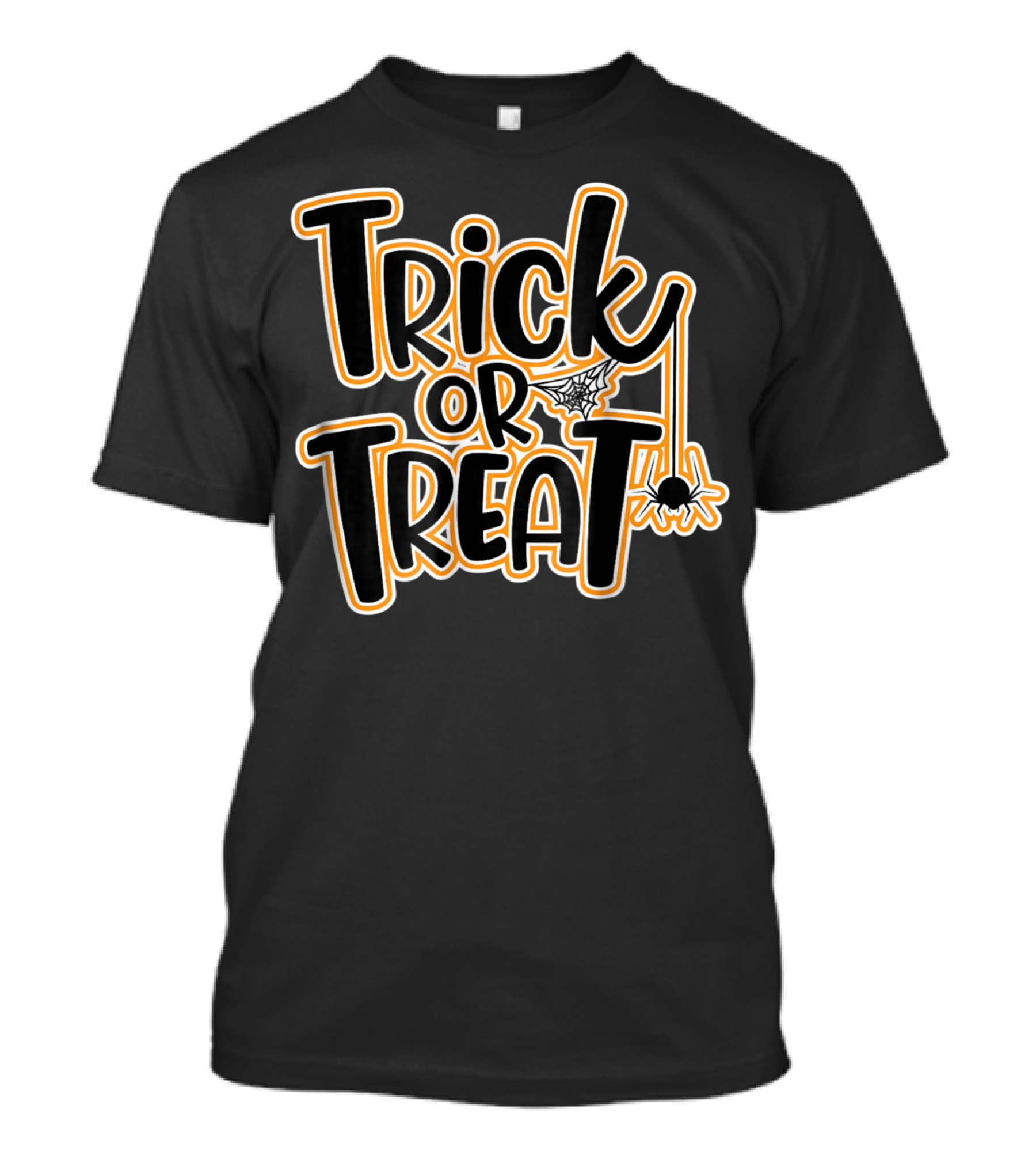 Trick Or Treat Halloween Costume Fun Spider And Web T-Shirt