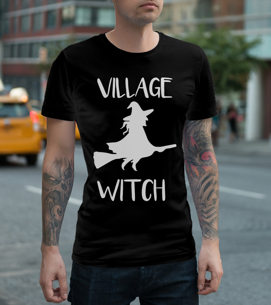 Village Witch Halloween Adult Costume Novelty T-Shirt