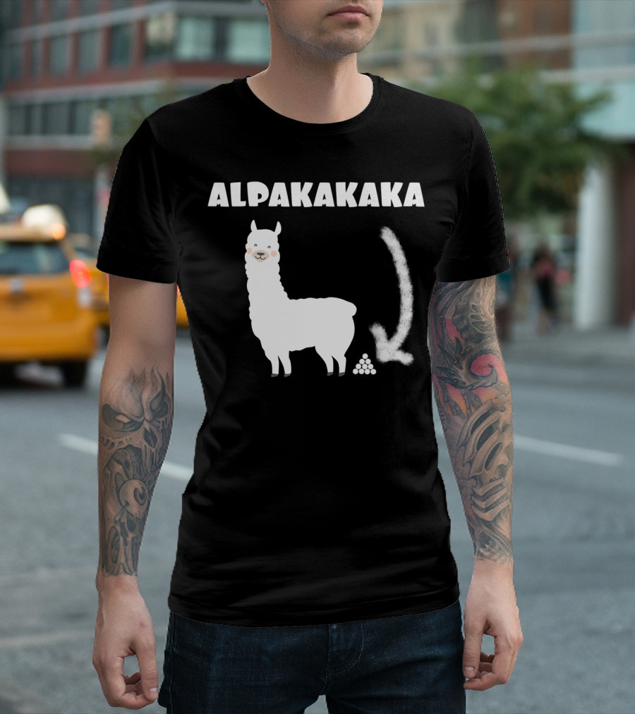 Alpakakaka Lustige Alpaka Grafik mit Humorvoller T-Shirt