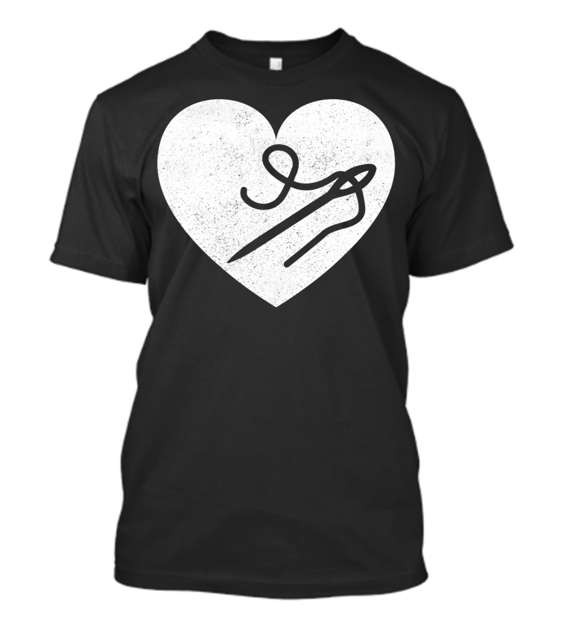 Sewing Quilting Heart Needle Thread T-Shirt