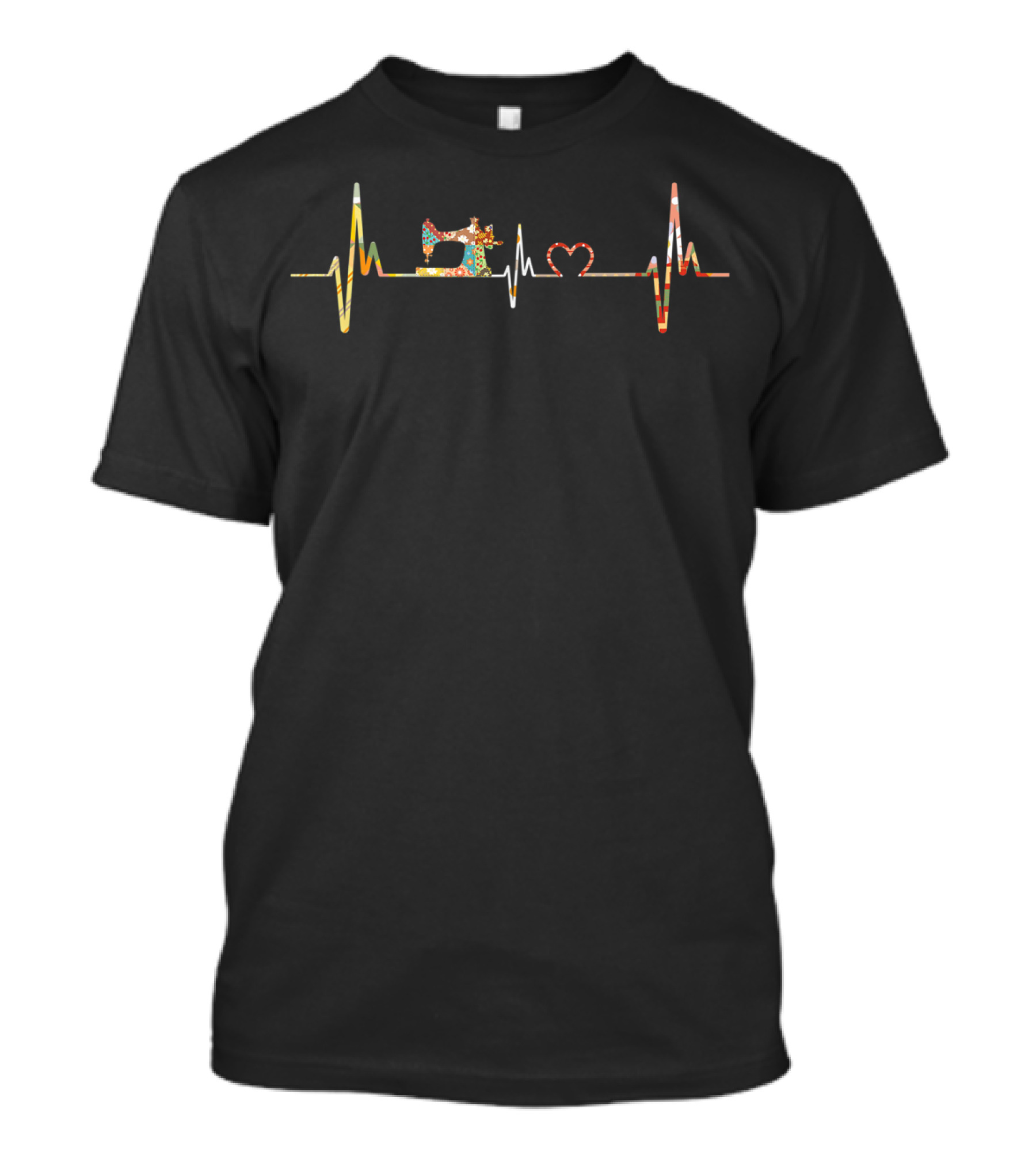 Quilting And Quilting Heartbeat Sewing Machine T-Shirt