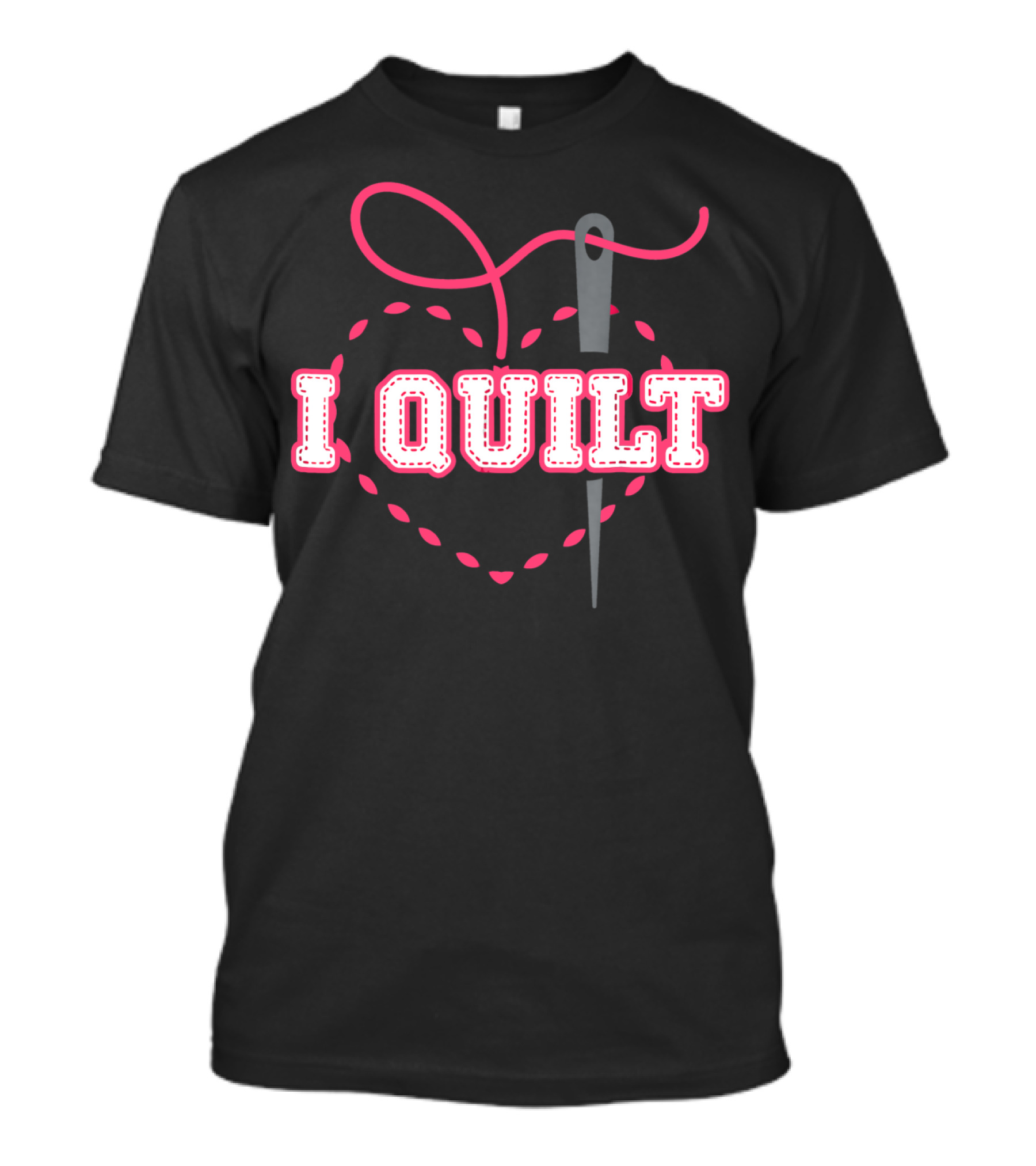 I Quilt Heart NeedleThread Quilting T-Shirt
