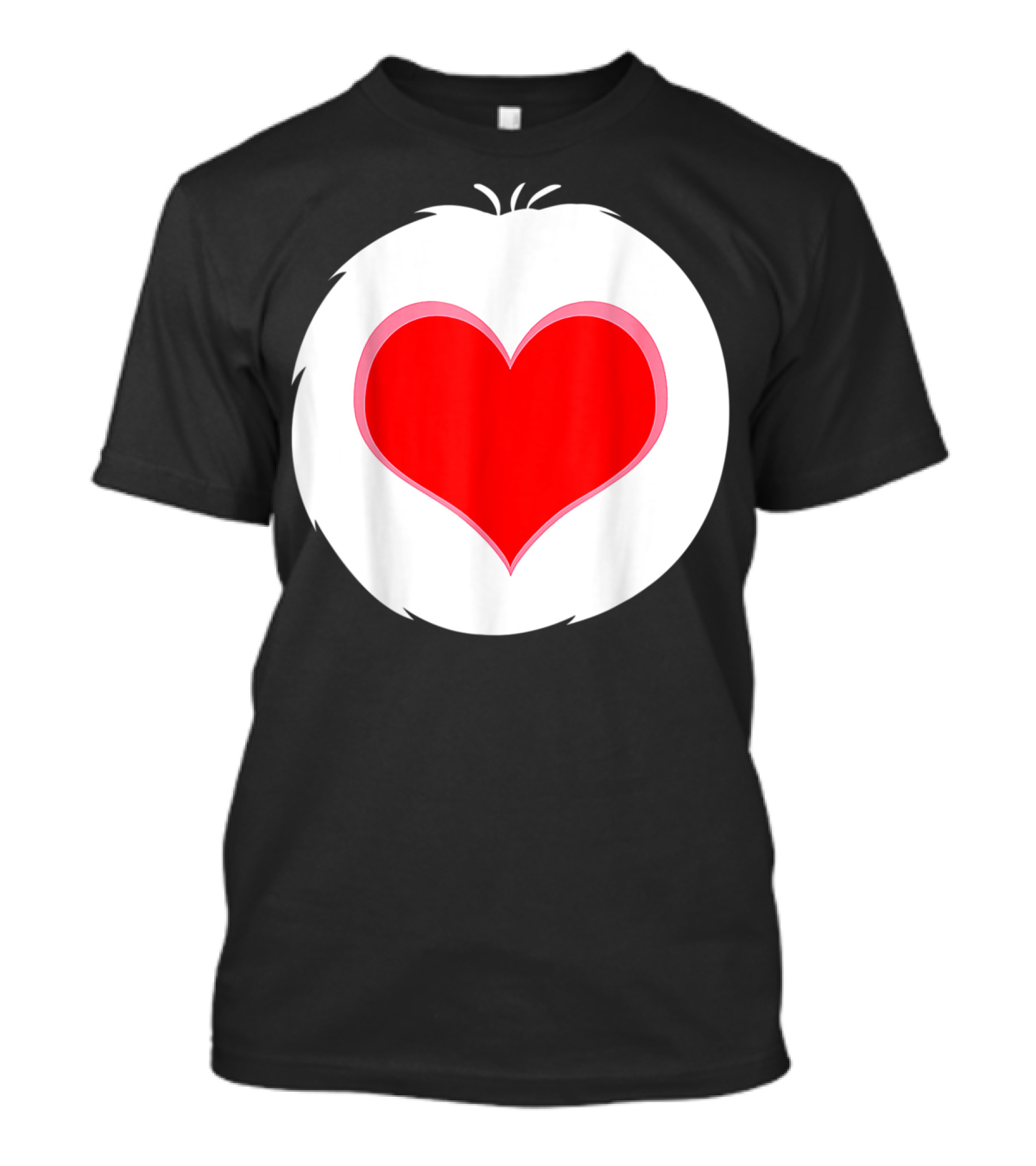 Halloween Bear Costume I Love To Care Heart T-Shirt