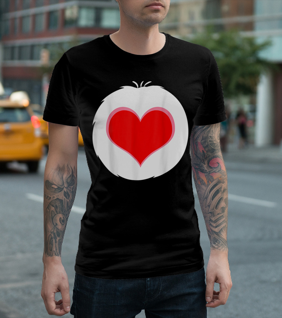 Halloween Bear Costume I Love To Care Heart T-Shirt