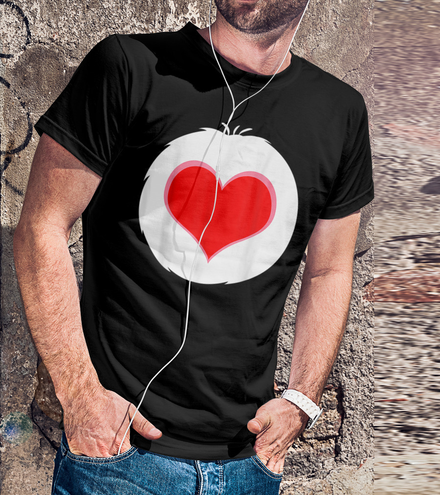 Halloween Bear Costume I Love To Care Heart T-Shirt
