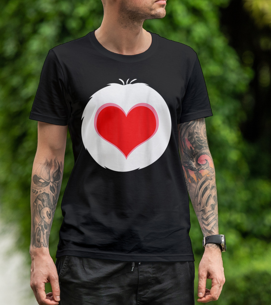 Halloween Bear Costume I Love To Care Heart T-Shirt