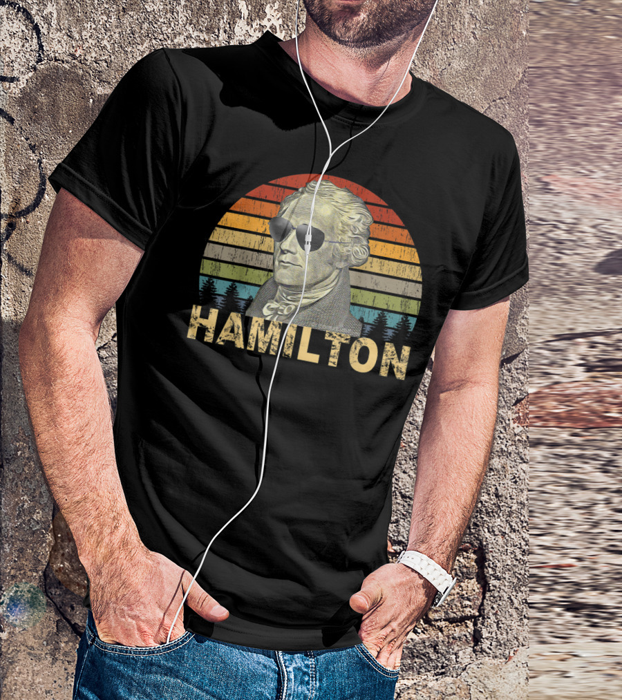 Hamilton Retro Sunglasses Vintage T-Shirt