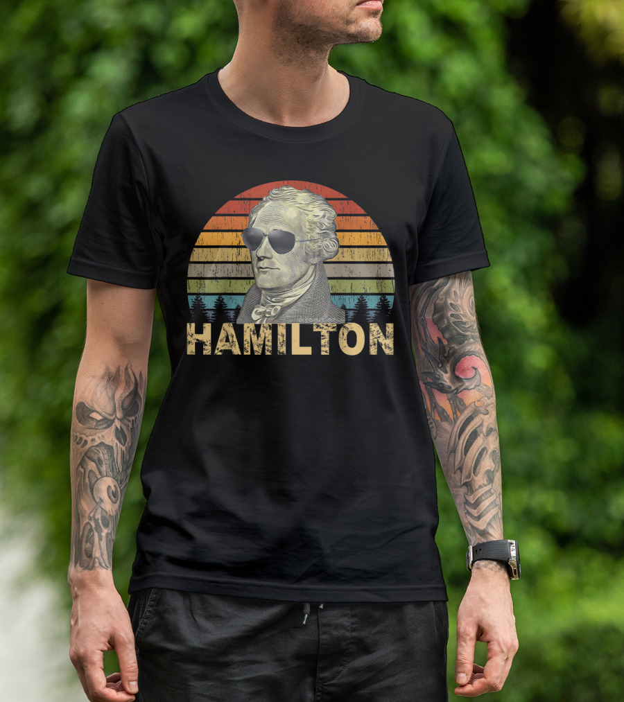 Hamilton Retro Sunglasses Vintage T-Shirt
