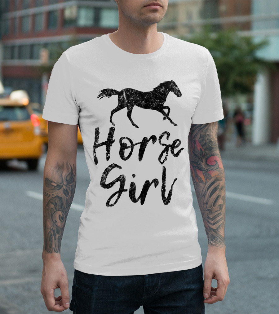 Horse Girl Equestrian Cowgirl Horse Lover T-Shirt