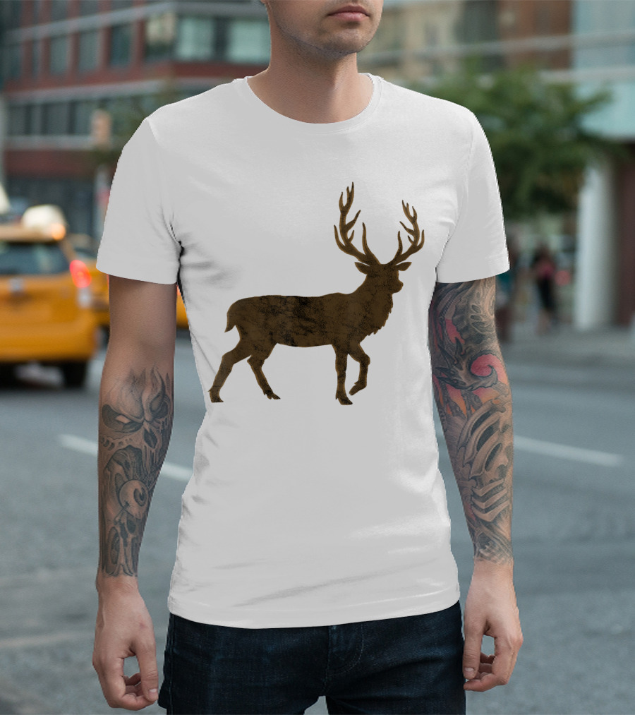 Deer Hunting Trip Saison Whitetail Outdoorman Antler T-Shirt