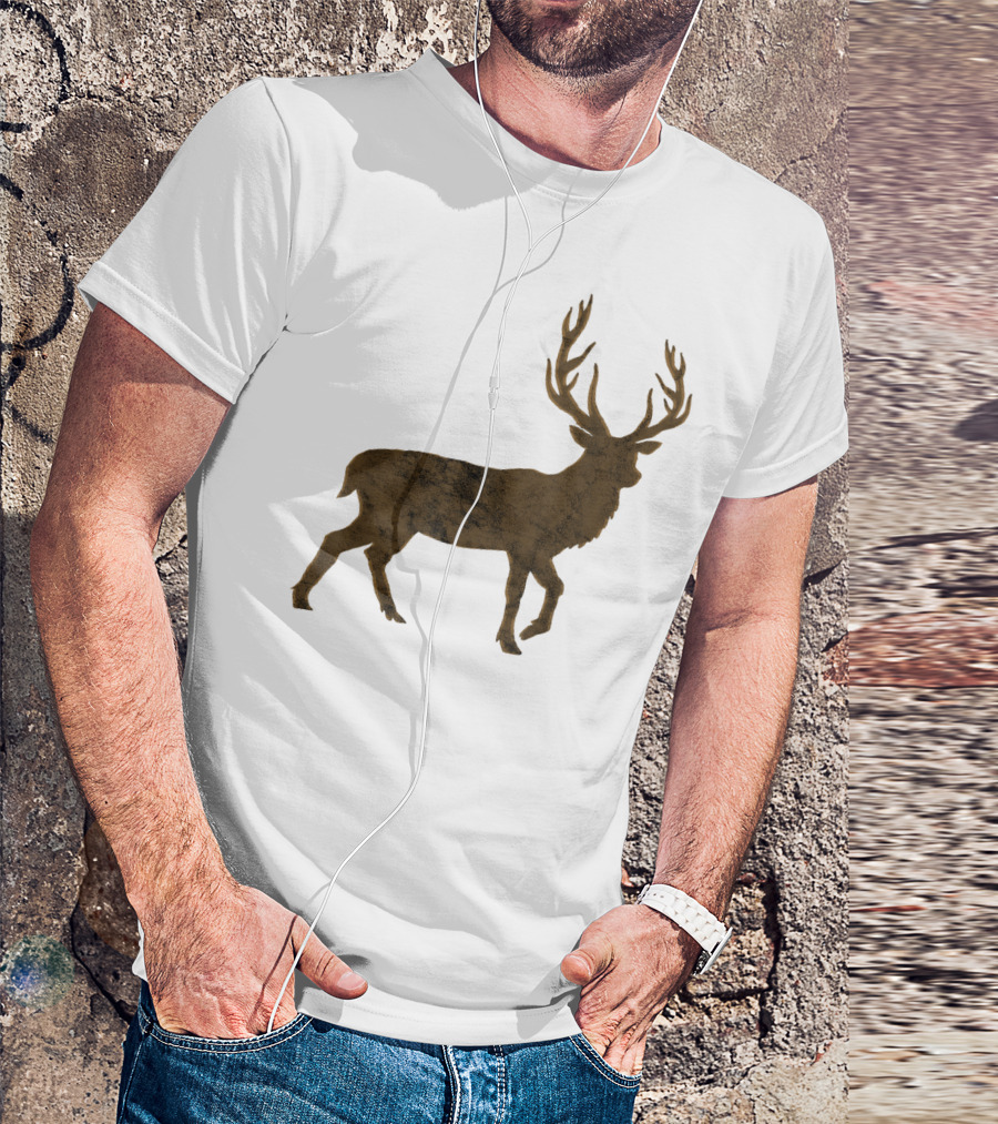 Deer Hunting Trip Saison Whitetail Outdoorman Antler T-Shirt