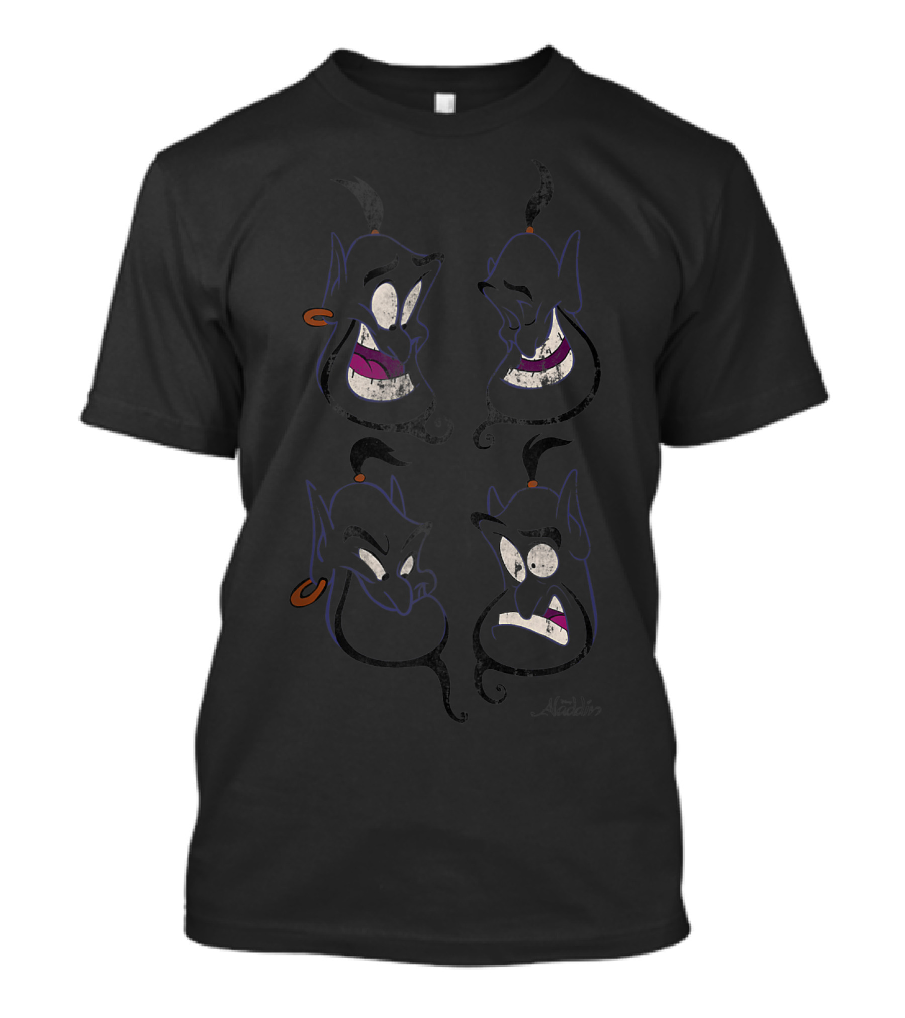 Disney Aladdin Genie Expressions Faces T-Shirt