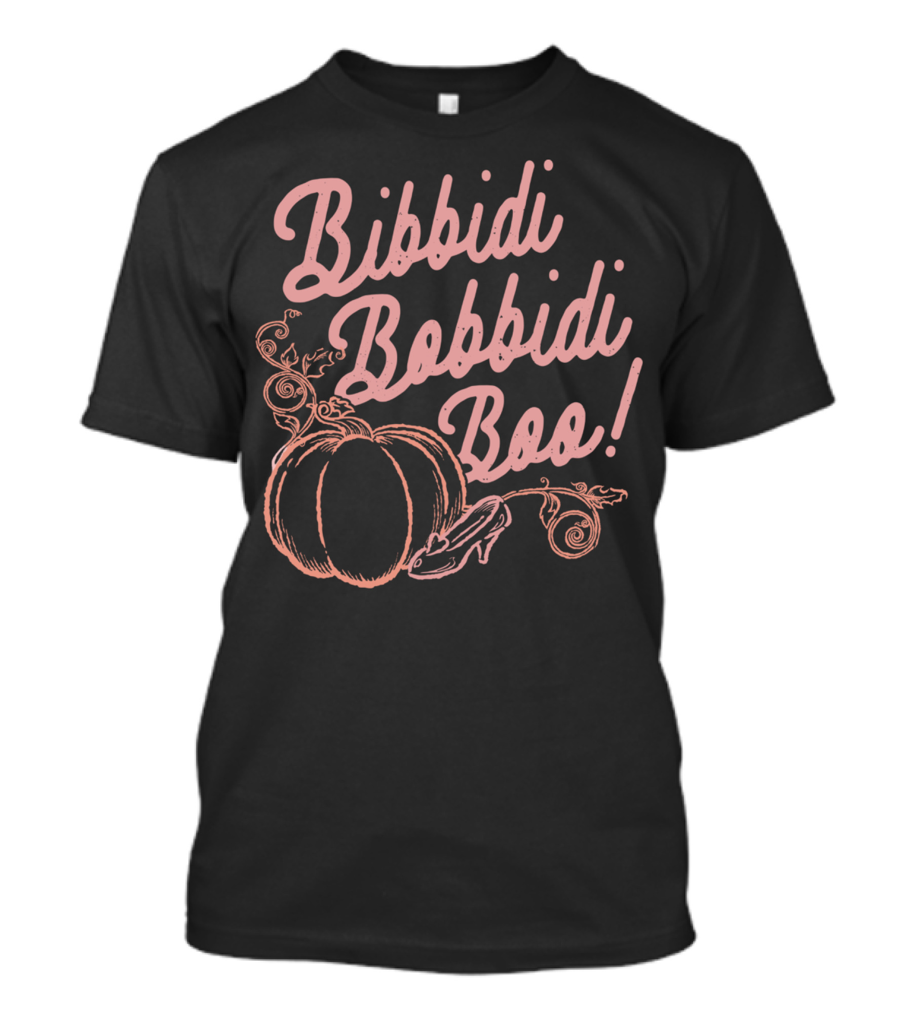 Bibbidi Bobbidi Boo Pumpkin With Cinderella Slipper T-Shirt