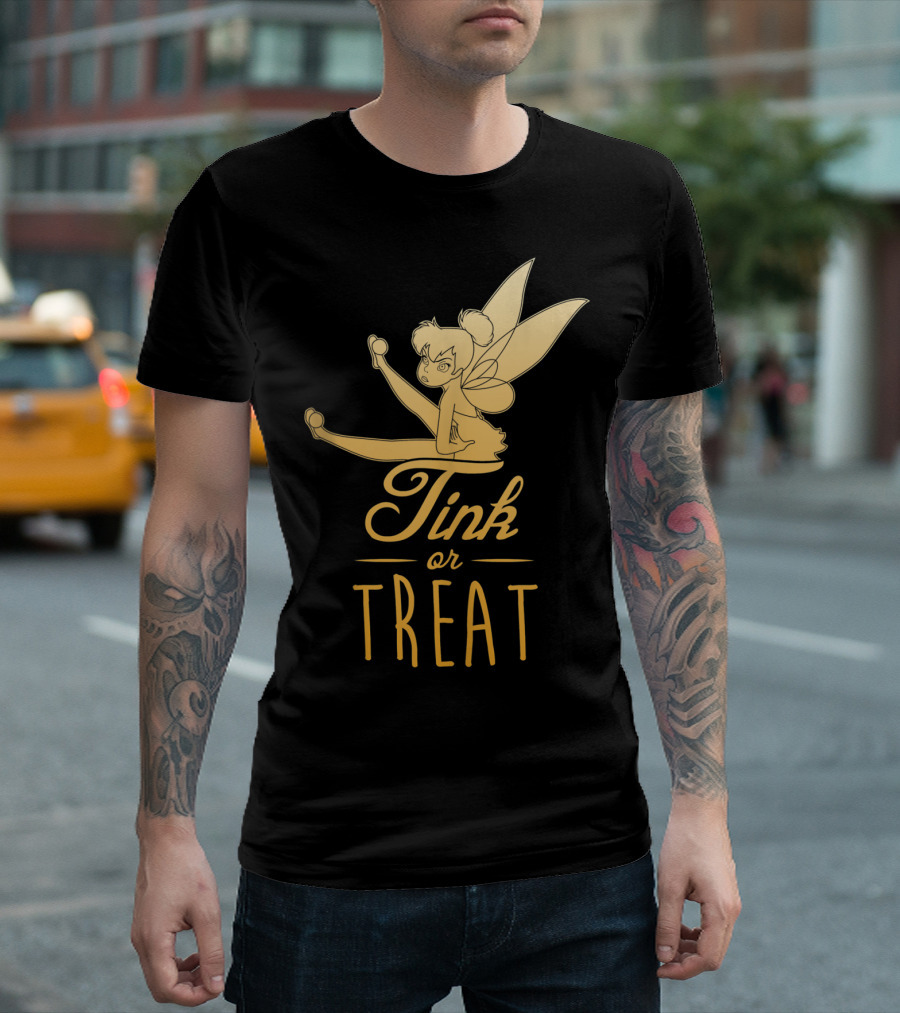 Disney Peter Pan Tinker Bell Tink Or Treat Halloween I7 T-Shirt