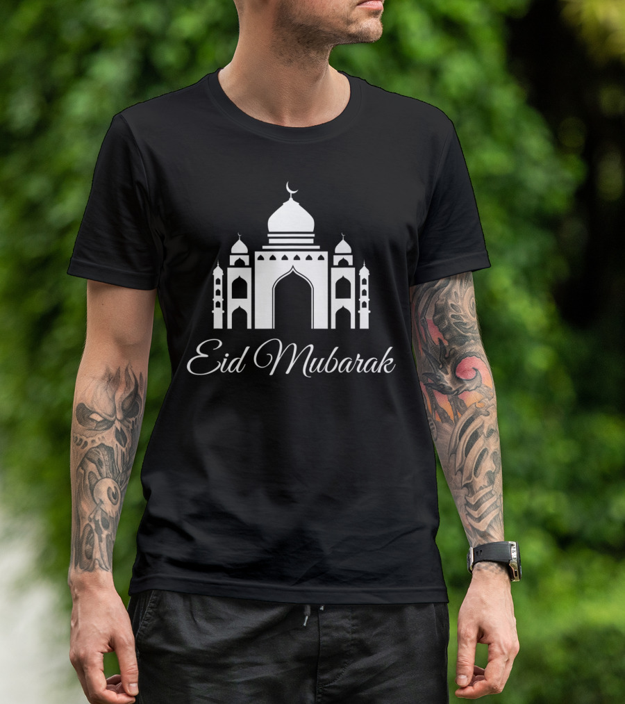 Eid Mubarak Eid Al Fitr Eid El Adha Muslim Celebration Mosque T-Shirt